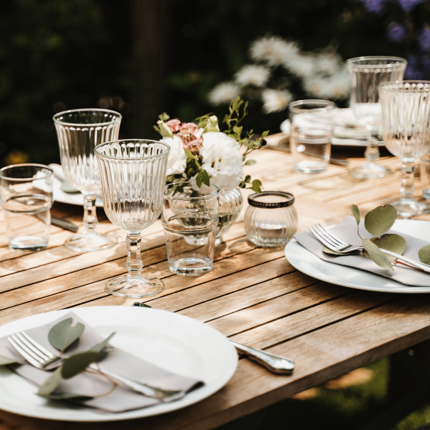 Beautiful dining setup